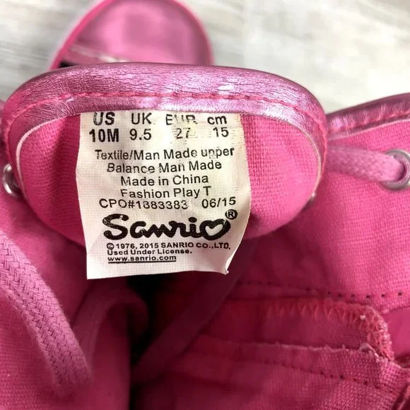 Girls Sanrio Hello Kitty Hi-Tops - Size 10M - Picture 7 of 8